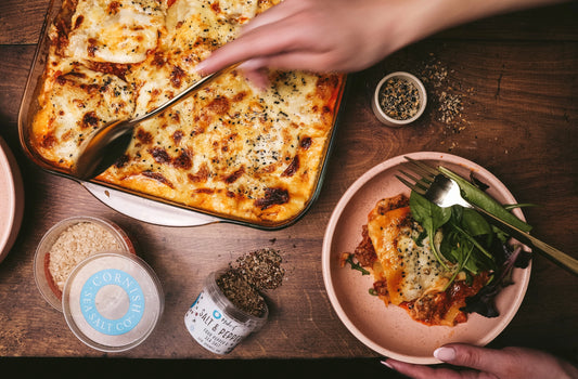 Extra Tasty Lasagne with a crunch top