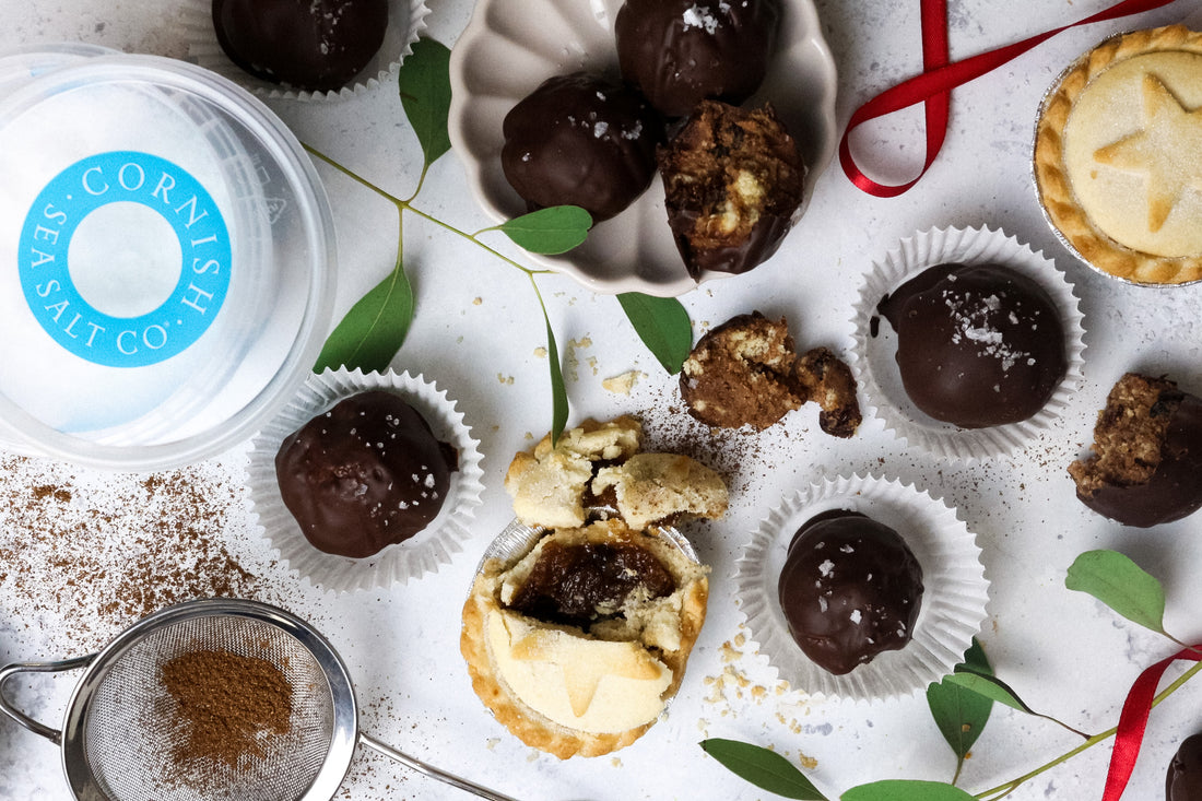 Mince Pie Truffles with our Sea Salt Crystals