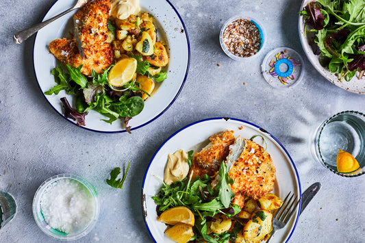 Air fryer Crispy Parmesan Chicken with Really Garlicky