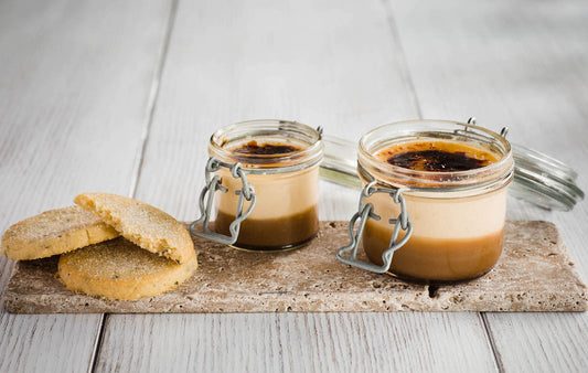 Creme Brûlée with Cornish Sea Salt Caramel Sauce